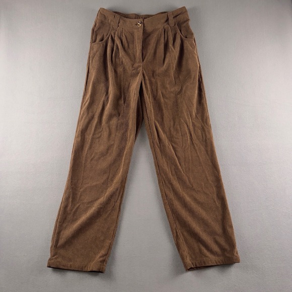 HALARA Pants - Halara Mid Rise Zipper Pocket Corduroy Casual Pants Acorn Brown Medium